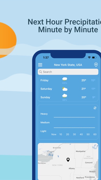 Dark Sky Tech Weather App スクリーンショット